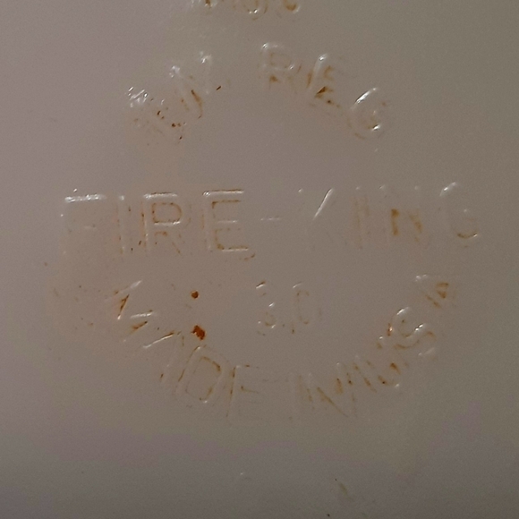 Vintage Fire King Peach Lusterware Pie Dish Pie Plate Model‎ 460 Milk Glass - Picture 5 of 5